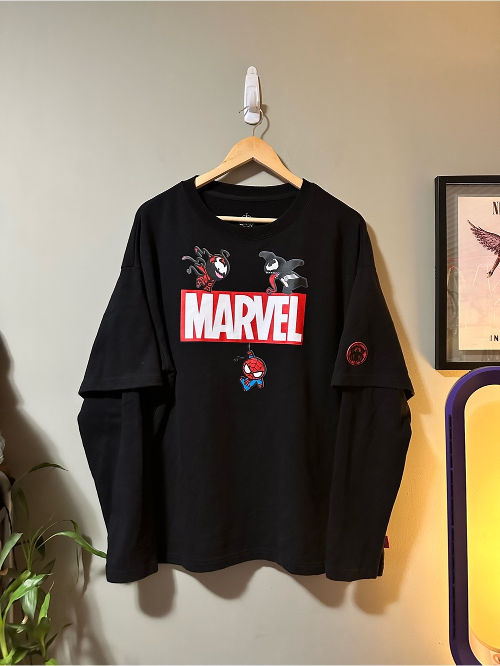 Disney Marvel Spider-Man Venom Carnage Long Sleeve Shirt